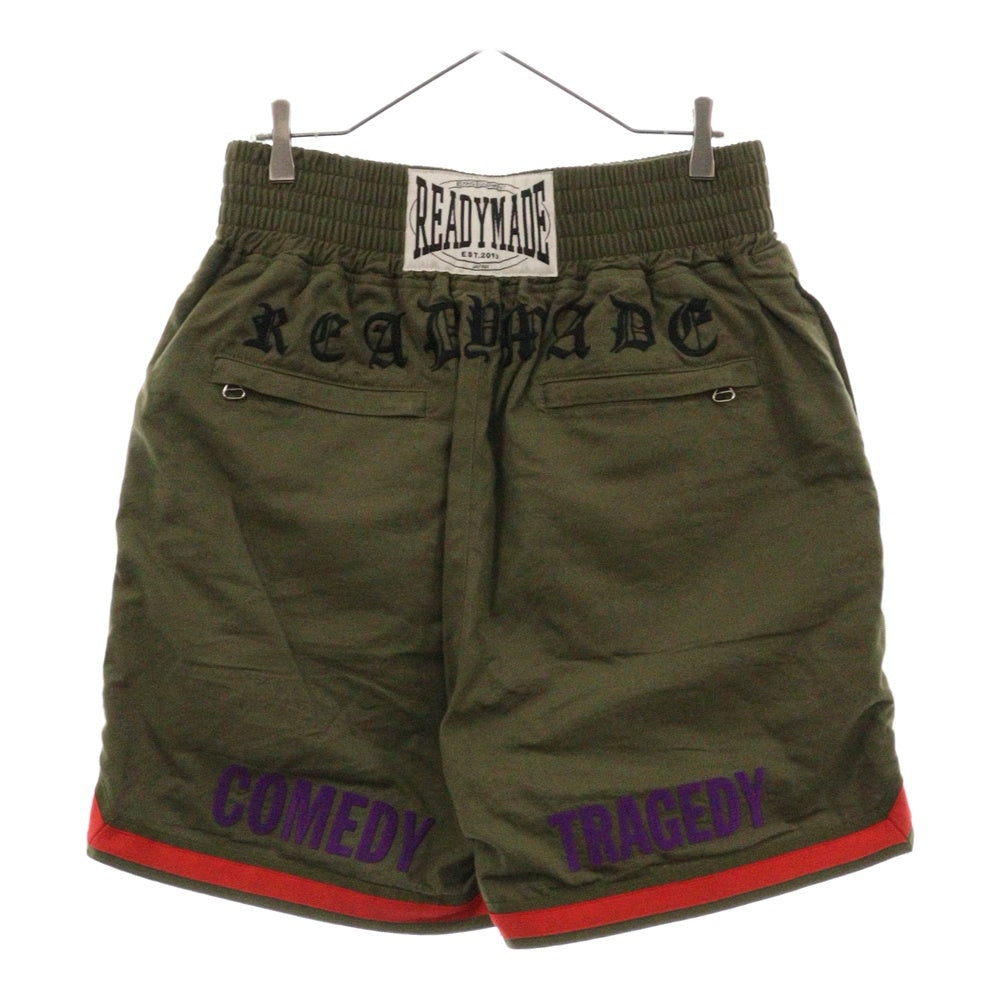 READY MADE(レディメイド) ×Cali Thornhill Dewitt Boxing Shorts カリ ソーンヒルデウィット ボクシングショーツ ショートパンツ ハーフパンツ カーキ