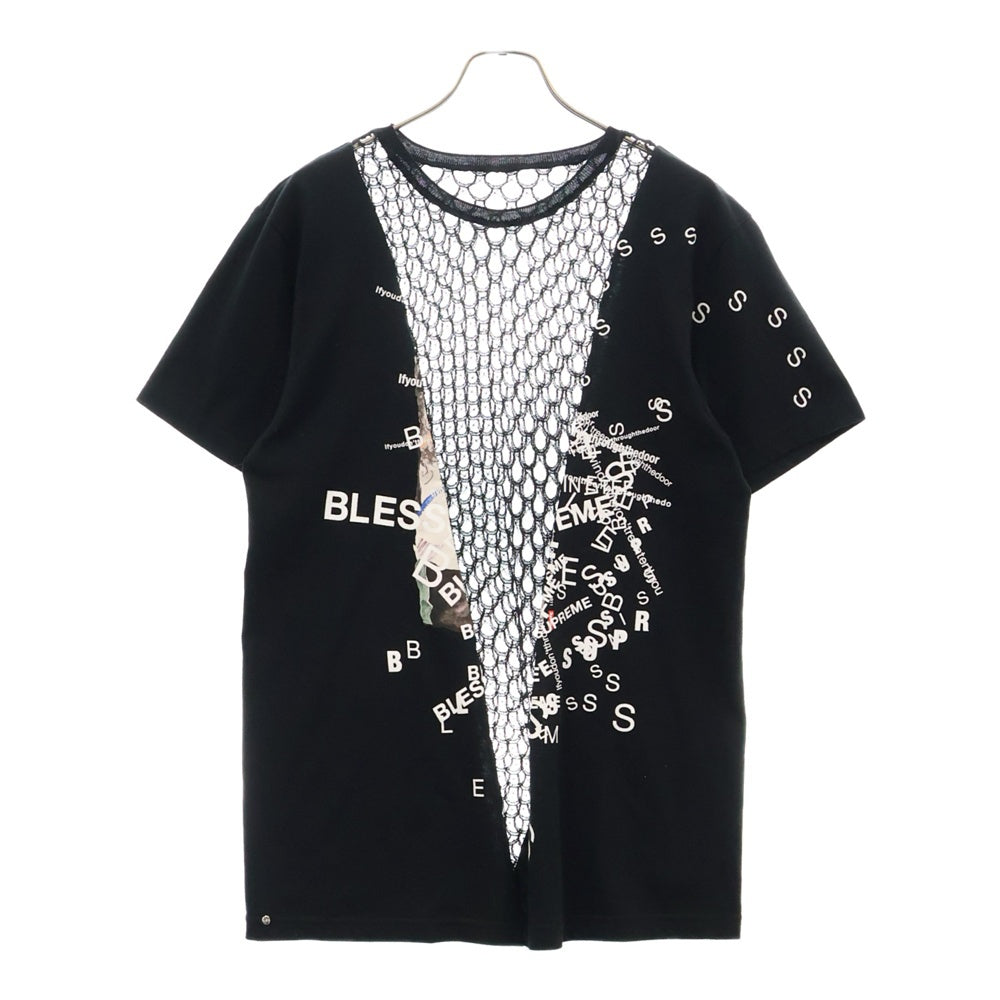 SUPREME(シュプリーム) ×BLESS ブレス メッシュ切替 コットンクルーネック半袖Tシャツ 2枚セット ブラック