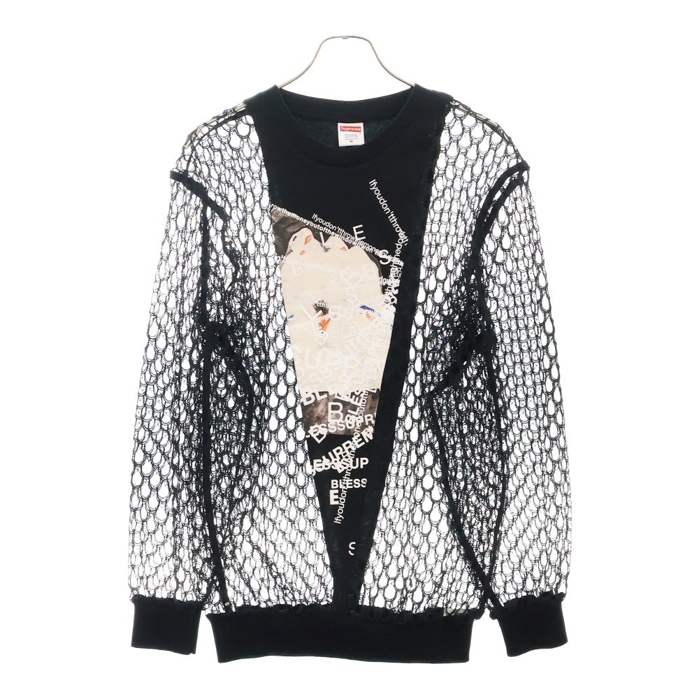 SUPREME(シュプリーム) ×BLESS ブレス メッシュ切替 コットンクルーネック半袖Tシャツ 2枚セット ブラック