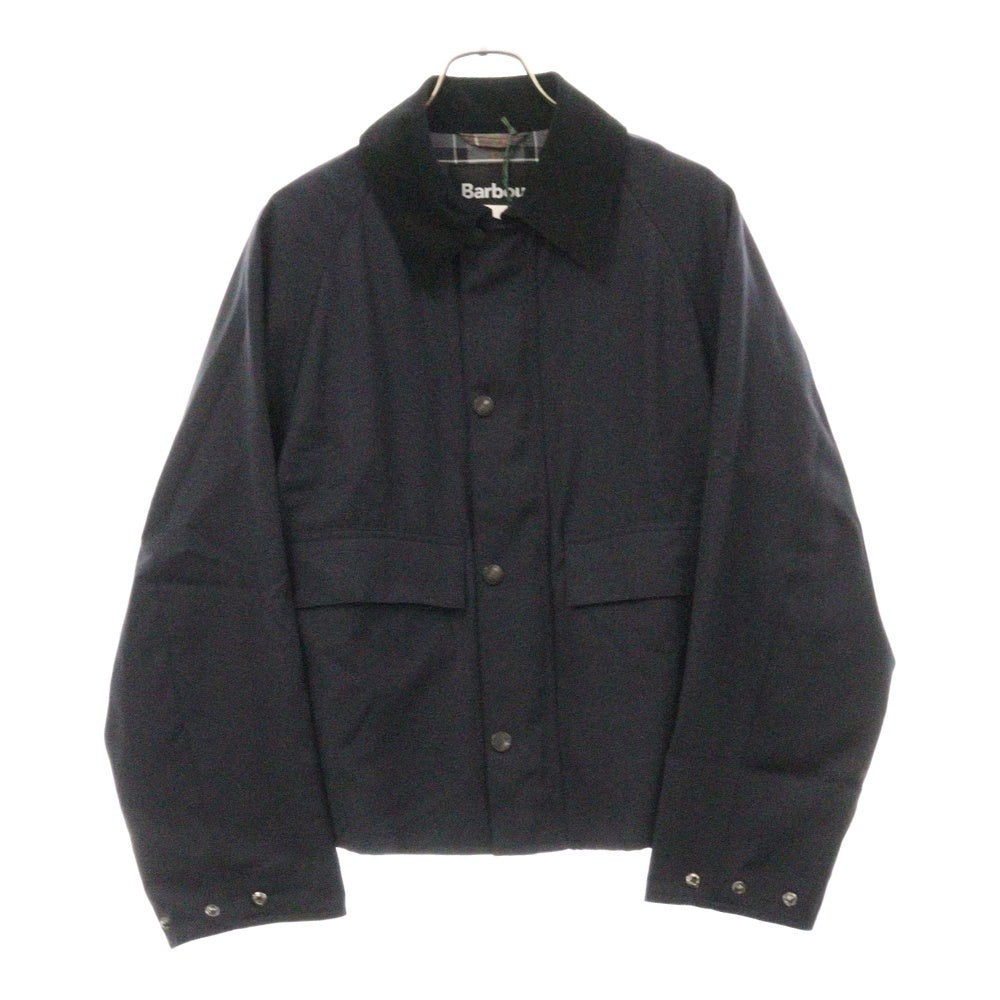 Barbour(バブアー) Spey ウール ジップアップブルゾン ワークジャケット ネイビー 63-08-51-08502