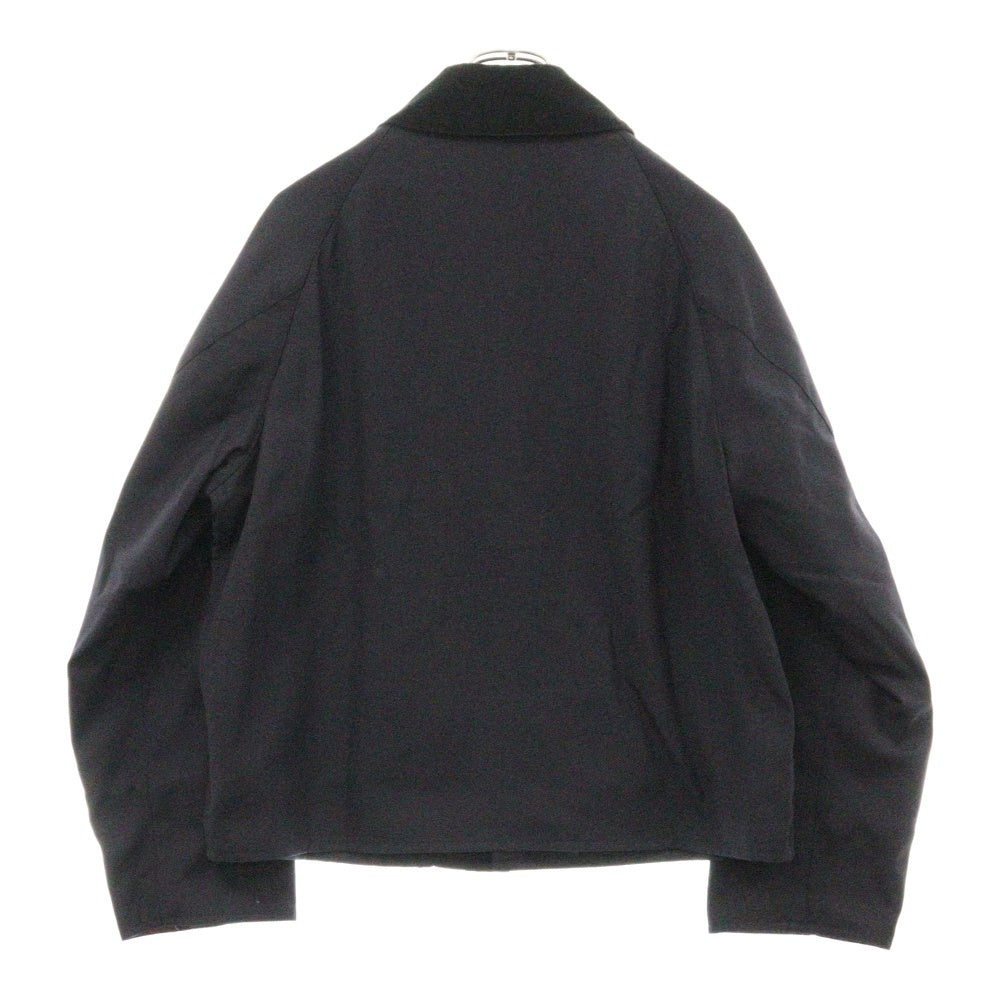 Barbour(バブアー) Spey ウール ジップアップブルゾン ワークジャケット ネイビー 63-08-51-08502