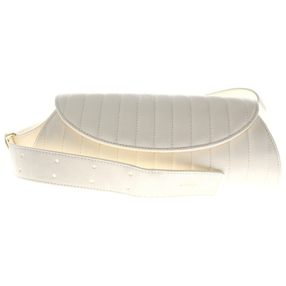 JIL SANDER(ジルサンダー) CANNOLO SM QUILTED キルティング レザー ワンショルダーバッグ ホワイト J08WD0054 P4845