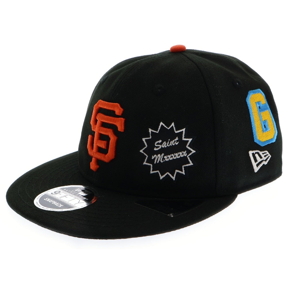 SAINT MICHAEL(セントマイケル) NEW ERA MLB ×ニューエラ サンフランシスコジャイアンツ ベースボールキャップ 帽子 ブラック