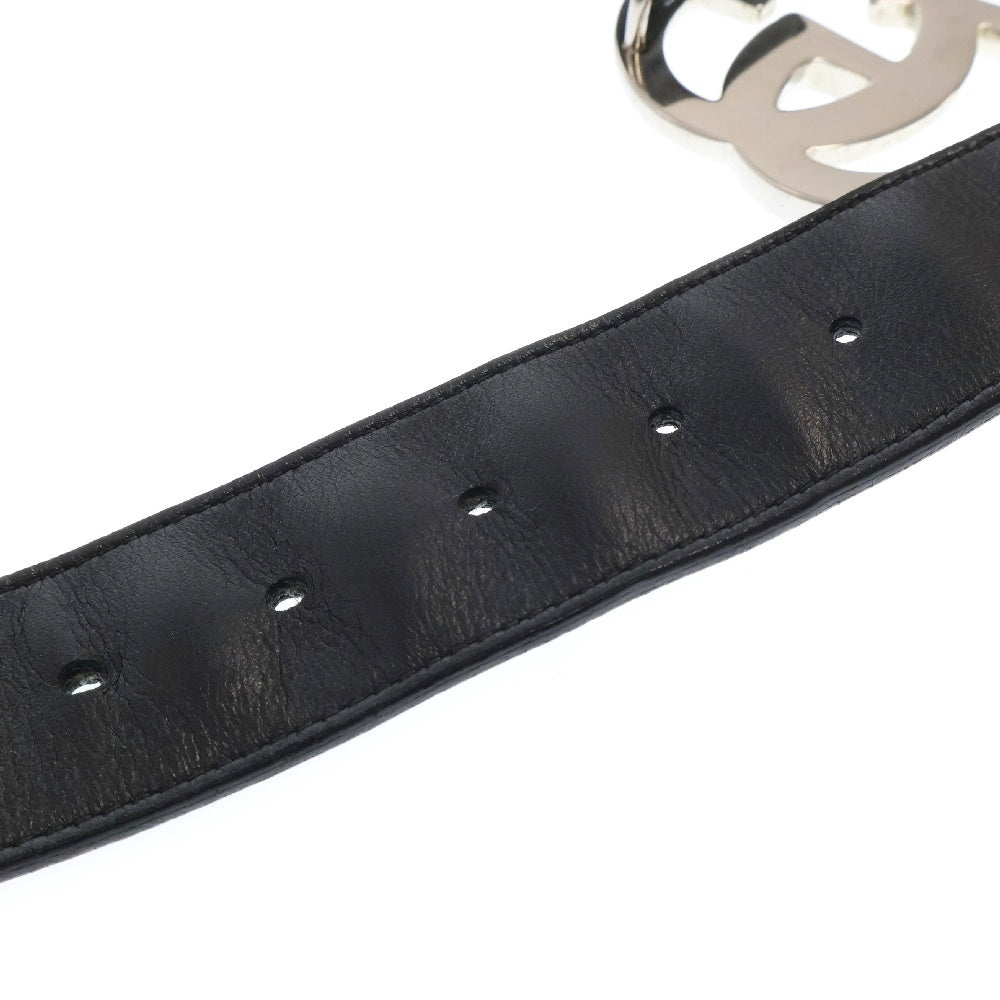 GUCCI(グッチ) GGマーモント ロゴバックル ベルト シルバー/ブラック 397660