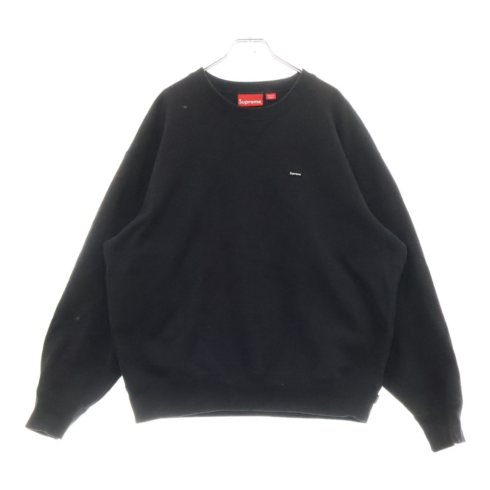 SUPREME(シュプリーム) 23AW Small box logo Crewneck スモール ボックス ロゴ クルーネック 長袖スウェット トレーナー ブラック
