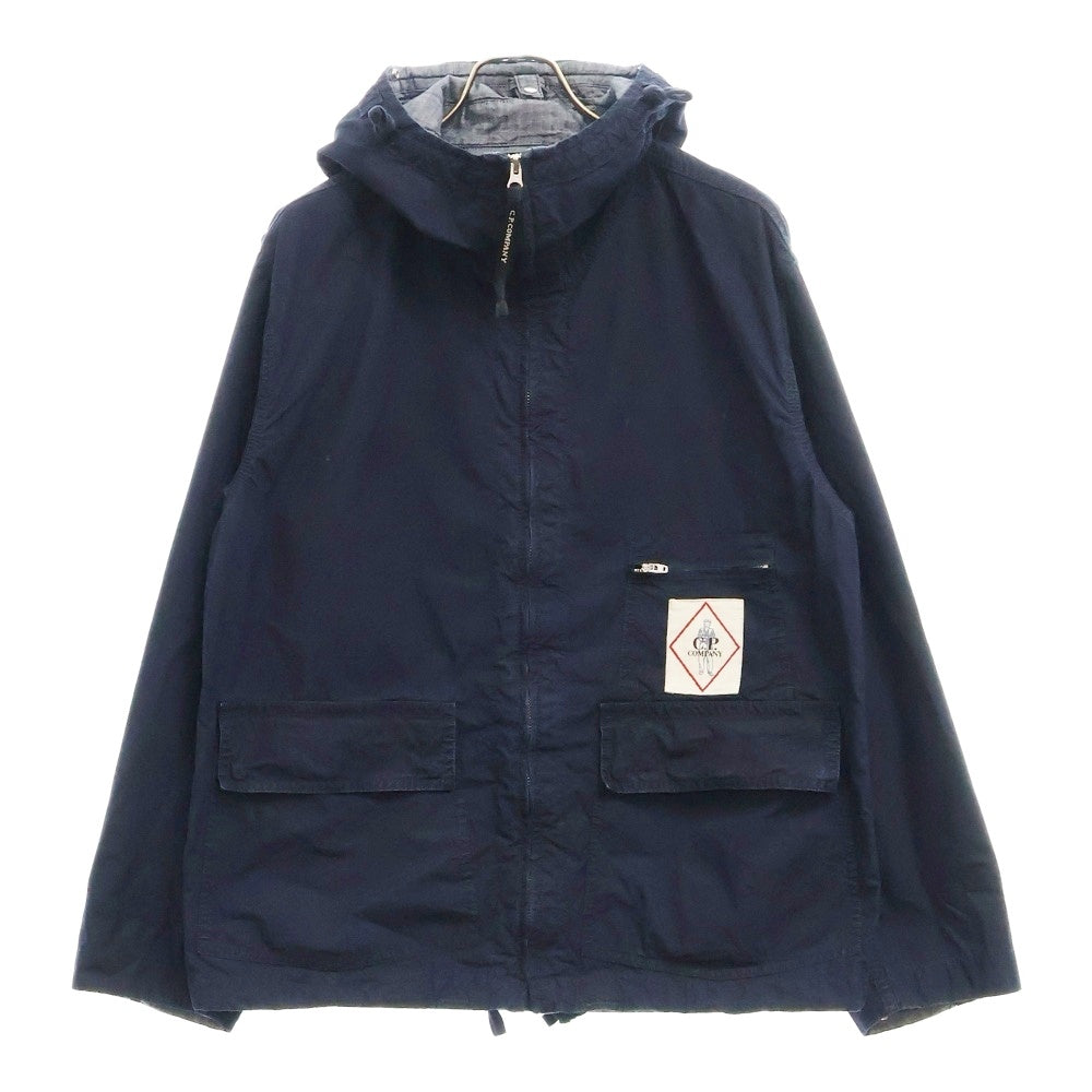 C.P. Company(シーピーカンパニー) 50 Fili Indigo Goggle Jacket コットン ナイロン ゴーグルジャケット ネイビー 18CMOW154A-110288W