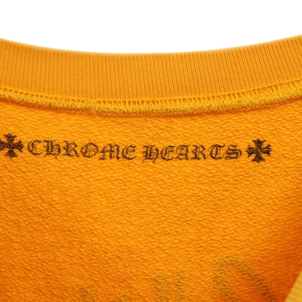 CHROME HEARTS(クロムハーツ) MATTY BOY PPO mustard SWTSHRT CALL ME マスタードスウェットシャツ クルーネック トレーナー プリント マスタード