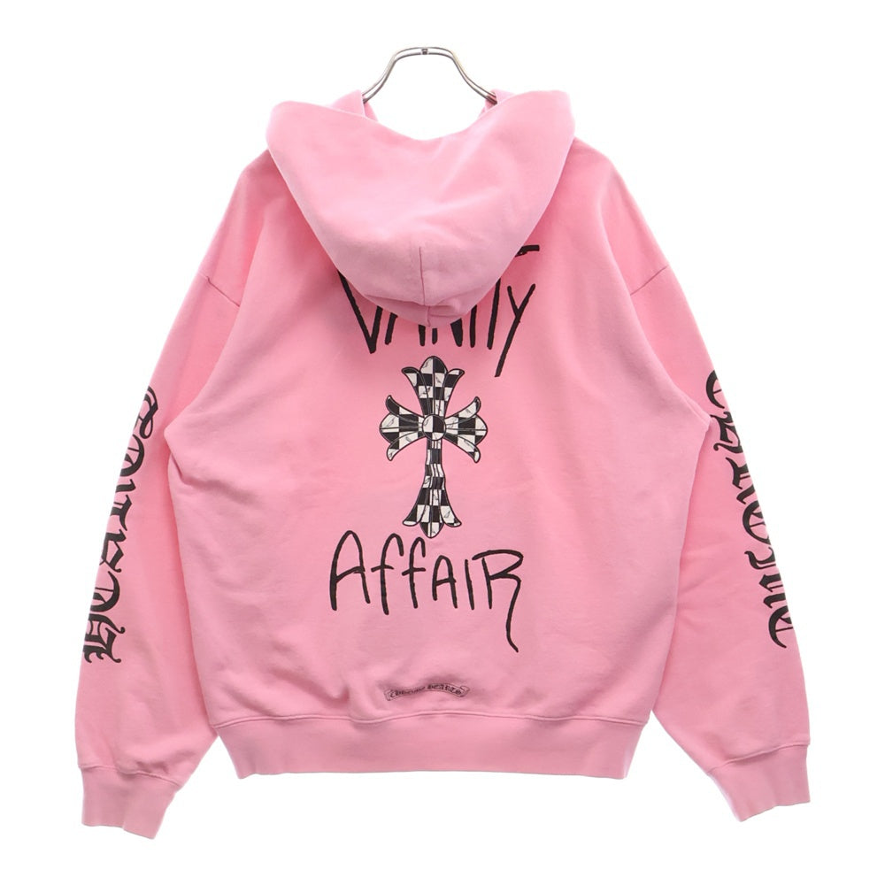 CHROME HEARTS(クロムハーツ) ×MATTY BOY PPO VANITY AFFAIR HD PLVR マッティボーイバニティーアフェアフーデッドプルオーバーパーカー ピンク