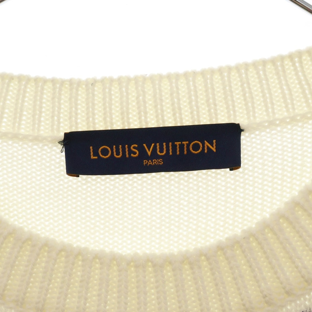 LOUIS VUITTON(ルイヴィトン) 20AW ビッグモノグラム オーバーサイズニットセーター ホワイト RM202M UTF HJN05W