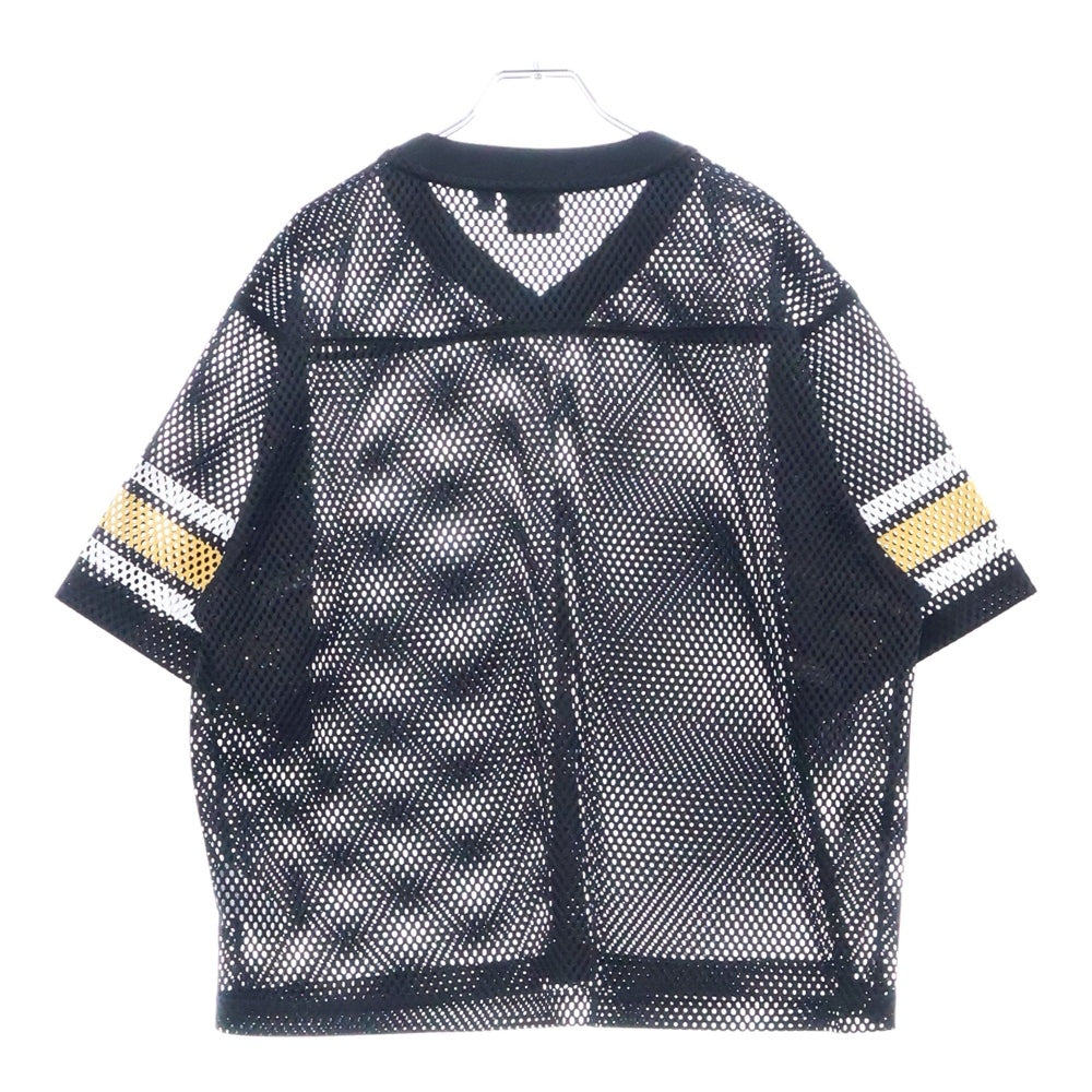 STUSSY(ステューシー) INTERNATIONAL TEAM JERSEY ゲームシャツ メッシュ 半袖シャツ ブラック 1140370