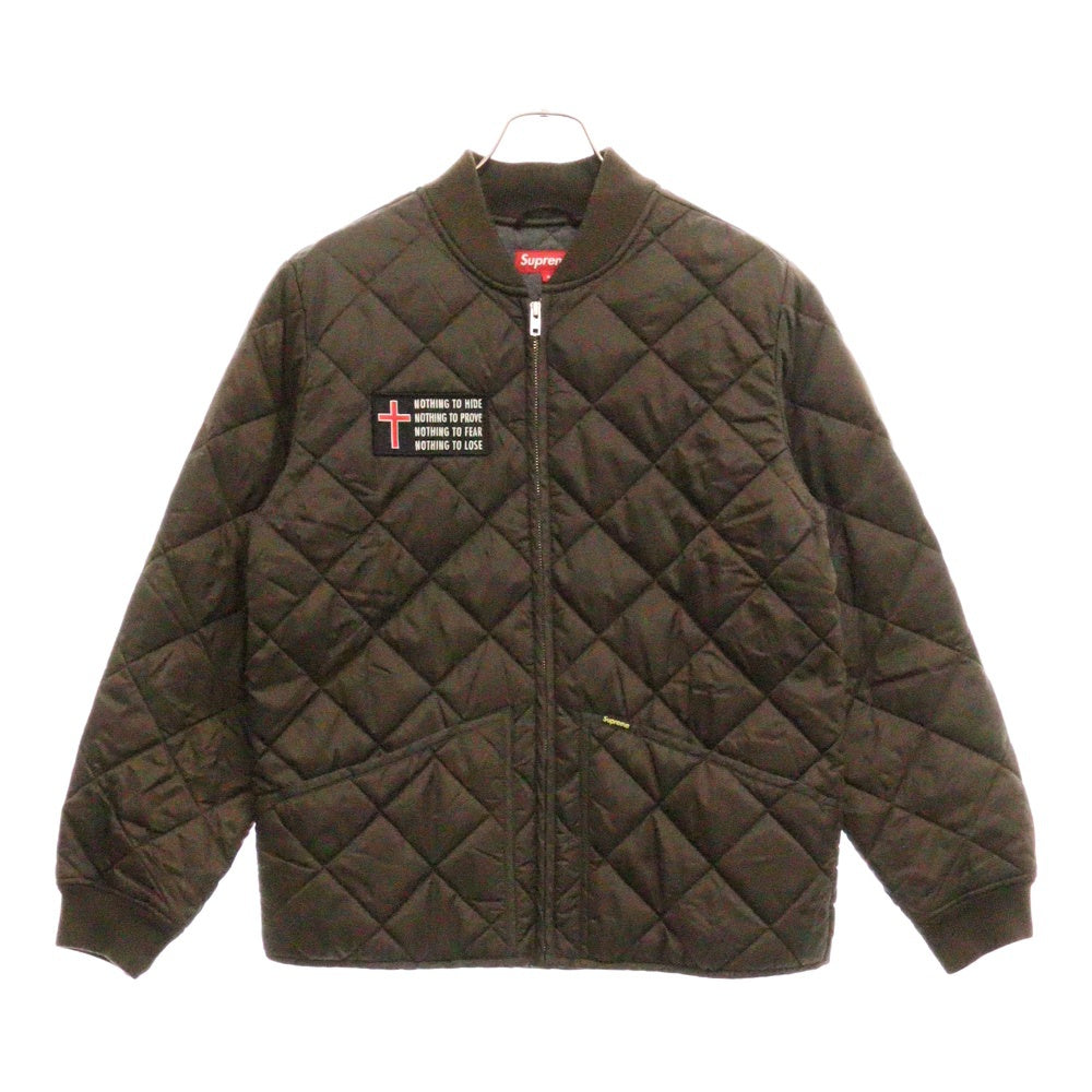 SUPREME(シュプリーム) 14AW Nothing To Hide Quilted Work Jacket キルティング ワークジャケット ブラウン