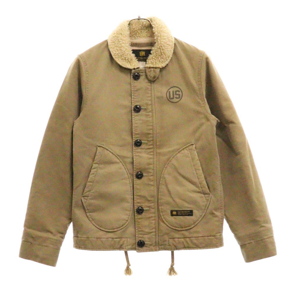 NEIGHBORHOOD(ネイバーフッド) 15AW ボア デッキジャケット ベージュ 152NYNH-JKM01