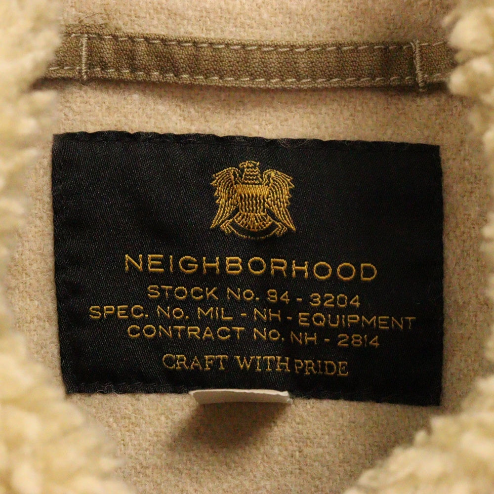 NEIGHBORHOOD(ネイバーフッド) 15AW ボア デッキジャケット ベージュ 152NYNH-JKM01