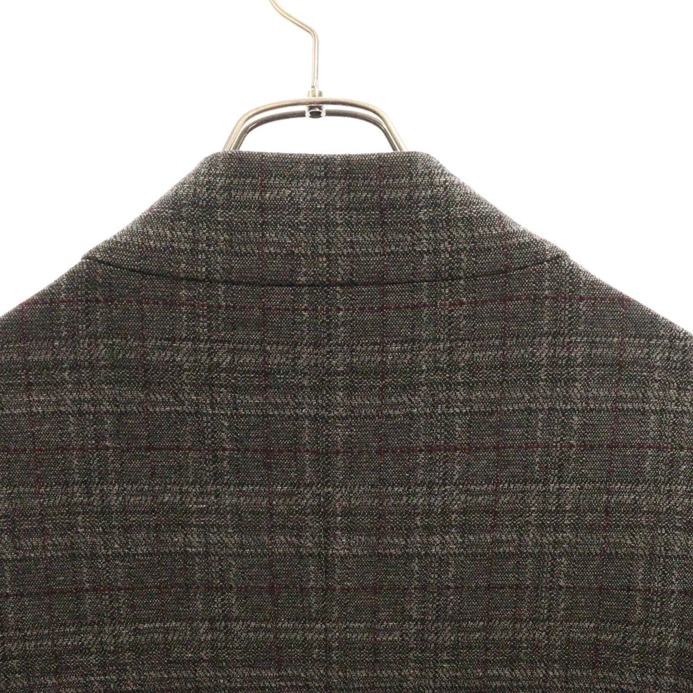 BALENCIAGA(バレンシアガ) 22SS UNIFIT チェック ダブルブレスト オーバーサイズジャケット テーラード グレー 680943 TLV05