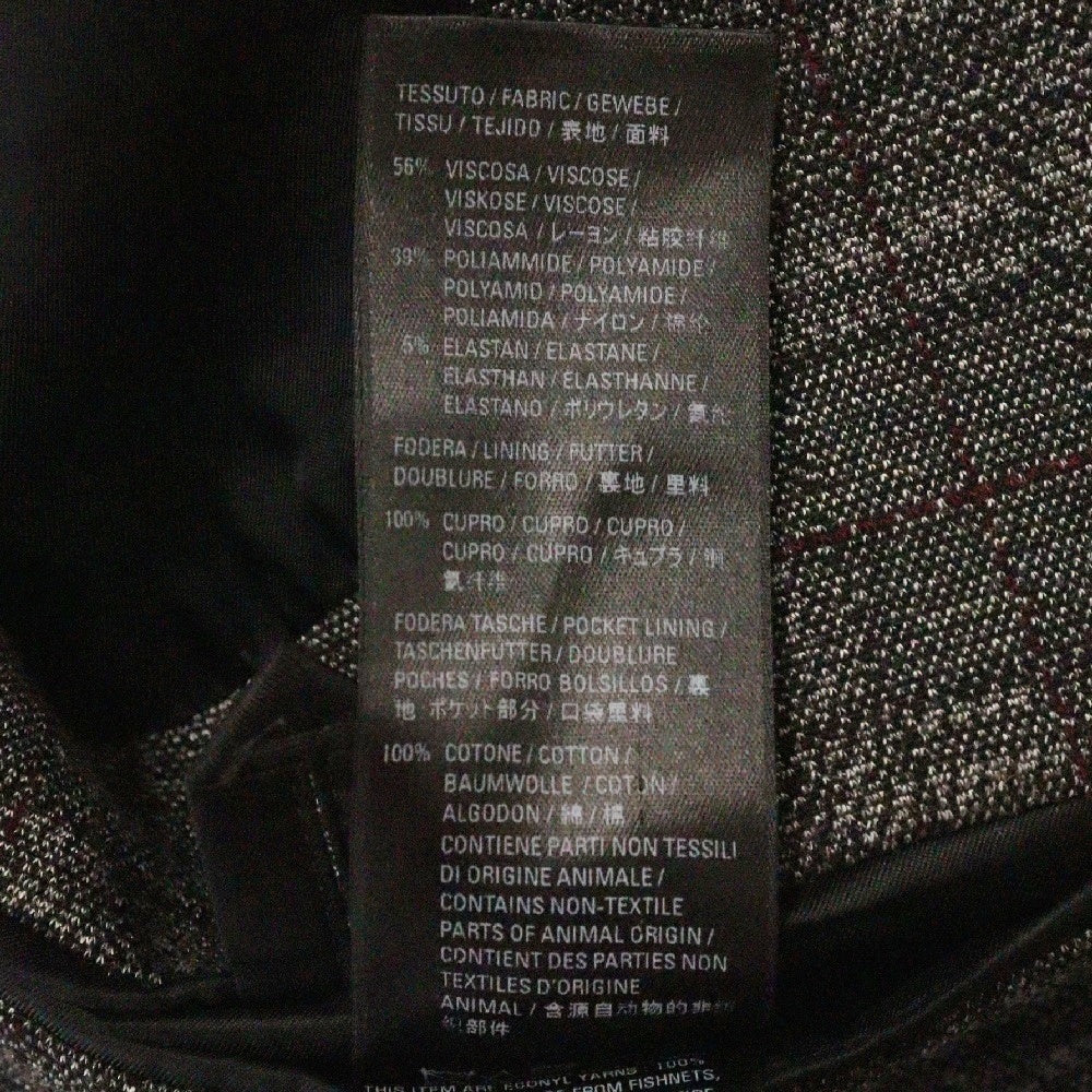 BALENCIAGA(バレンシアガ) 22SS UNIFIT チェック ダブルブレスト オーバーサイズジャケット テーラード グレー 680943 TLV05