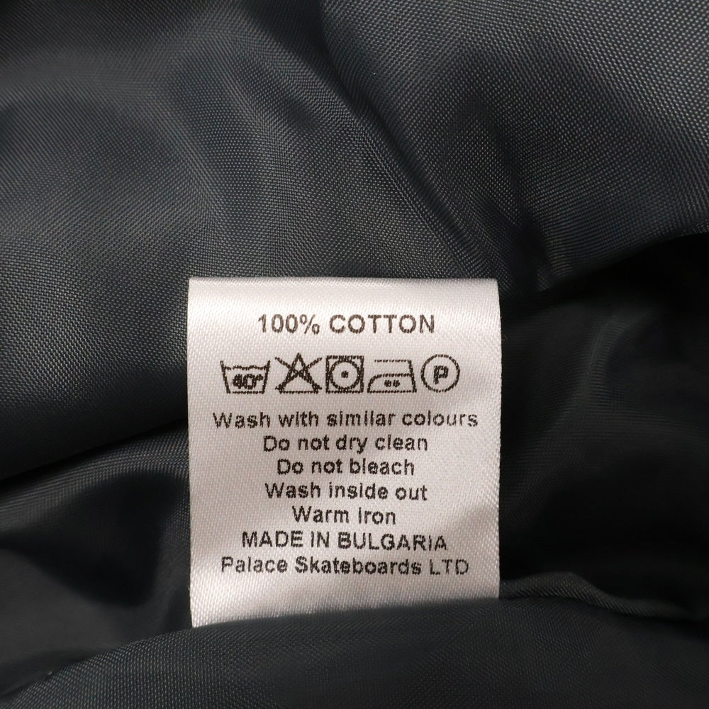 Palace Skateboards(パレススケートボーズ) トライアングルロゴプリント スナップボタンコットンコーチジャケット ボルドー