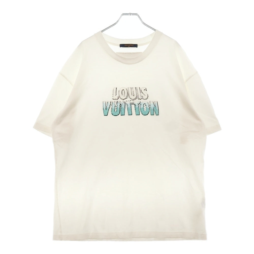 LOUIS VUITTON(ルイヴィトン) 23AW エンブロイダードビーズ 半袖Tシャツ カットソー ホワイト RM232M NPG HPY35W