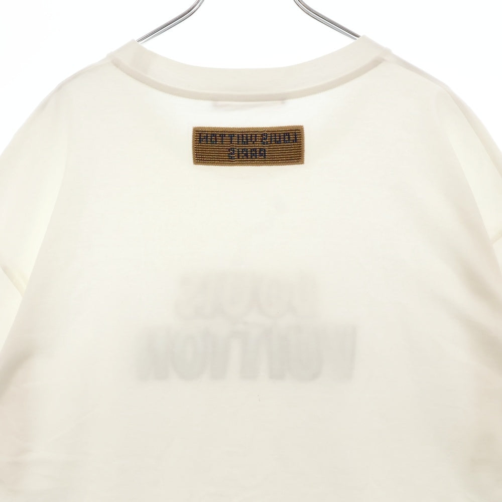 LOUIS VUITTON(ルイヴィトン) 23AW エンブロイダードビーズ 半袖Tシャツ カットソー ホワイト RM232M NPG HPY35W