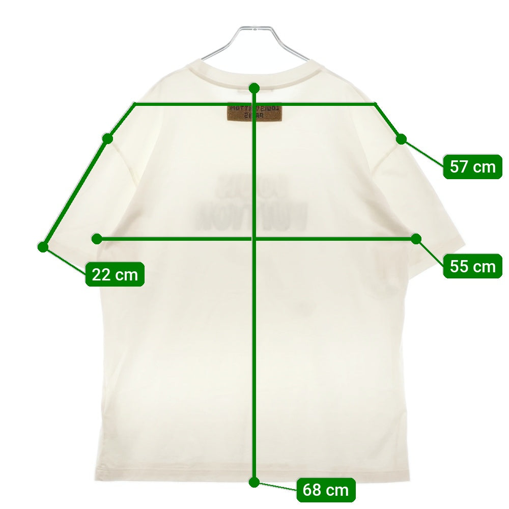 LOUIS VUITTON(ルイヴィトン) 23AW エンブロイダードビーズ 半袖Tシャツ カットソー ホワイト RM232M NPG HPY35W