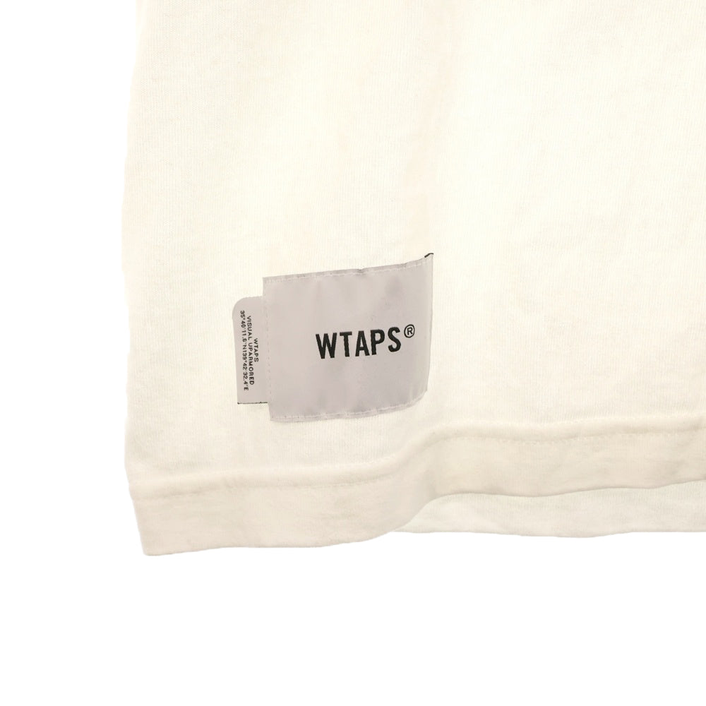WTAPS(ダブルタップス) 24SS BIRTH/SS/COTTON フロントプリント 半袖Tシャツ カットソー ホワイト 241ATDT-STM07S