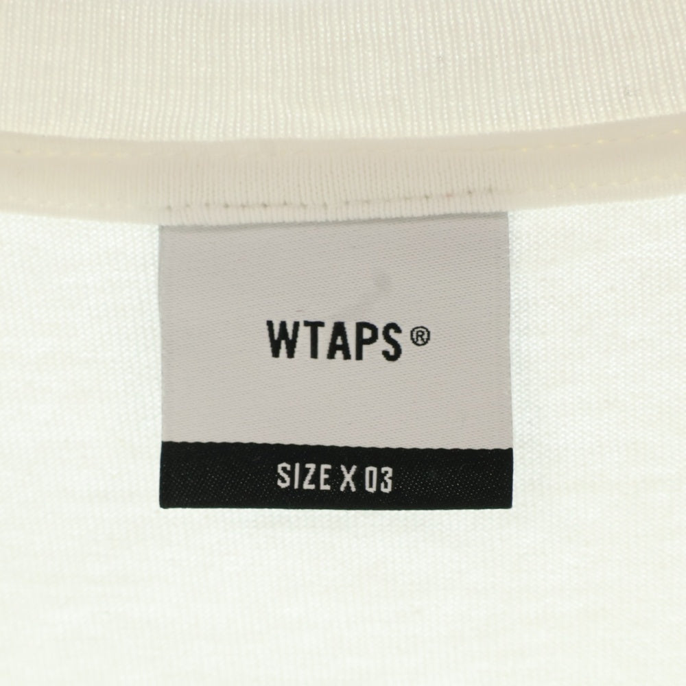 WTAPS(ダブルタップス) 24SS BIRTH/SS/COTTON フロントプリント 半袖Tシャツ カットソー ホワイト 241ATDT-STM07S