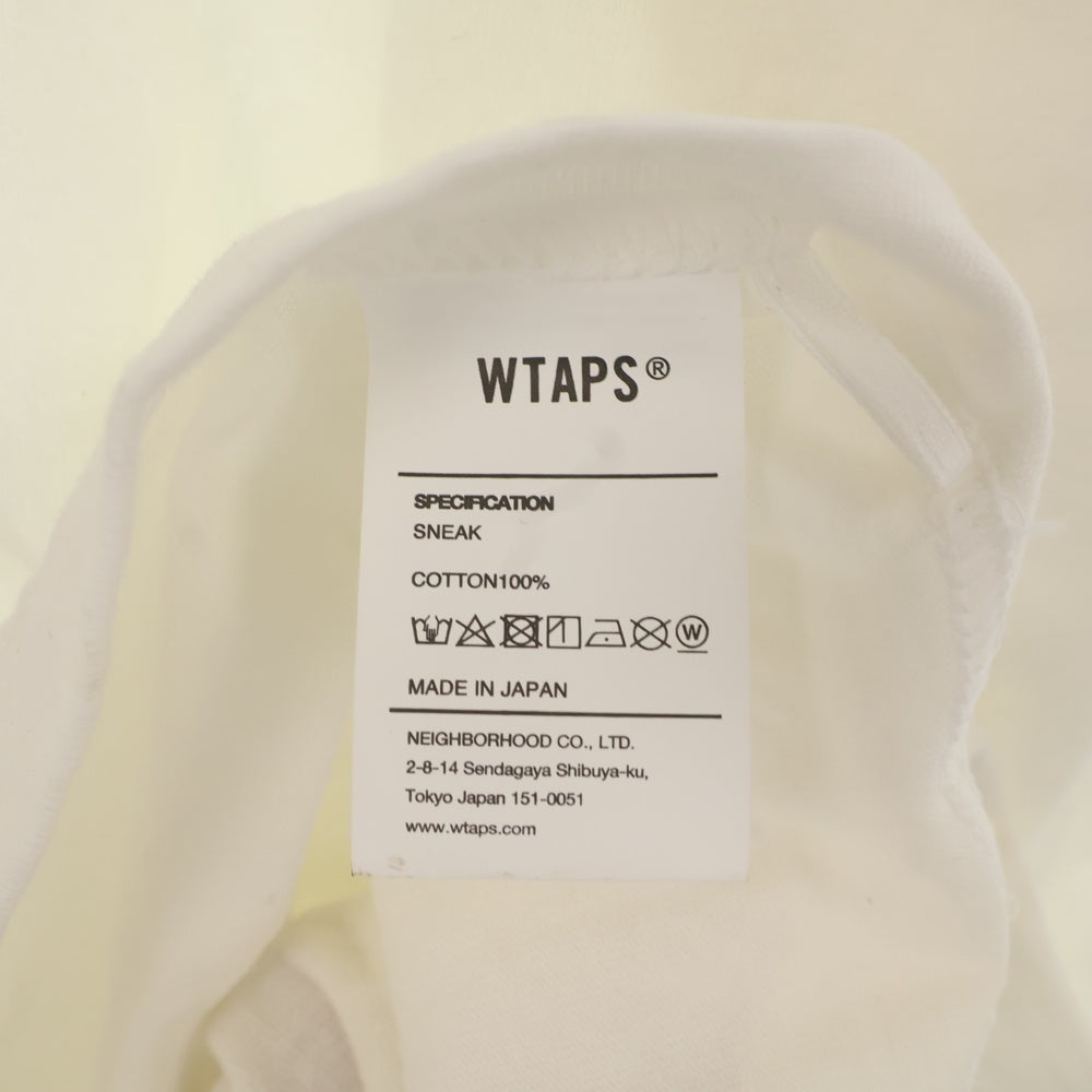 WTAPS(ダブルタップス) 24SS BIRTH/SS/COTTON フロントプリント 半袖Tシャツ カットソー ホワイト 241ATDT-STM07S