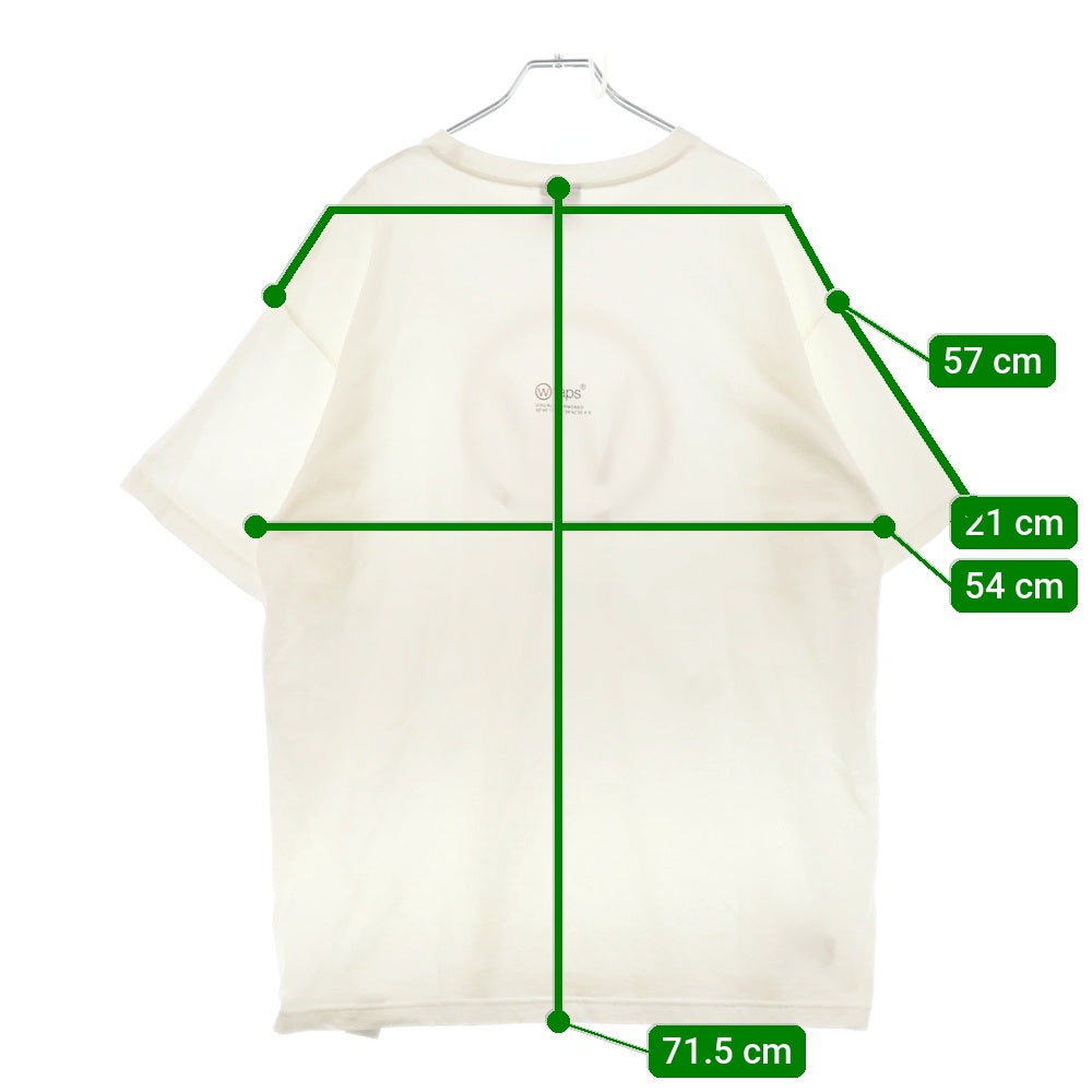 WTAPS(ダブルタップス) 24SS BIRTH/SS/COTTON フロントプリント 半袖Tシャツ カットソー ホワイト 241ATDT-STM07S