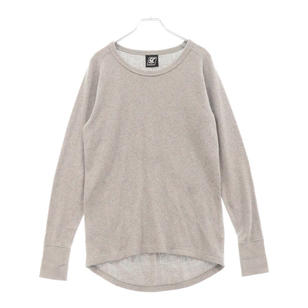 SUBCULTURE(サブカルチャー) 21SS THERMAL LONGSLEEVE T-SHIRT ワッフル 長袖Tシャツ カットソー グレー SCLT-CL01