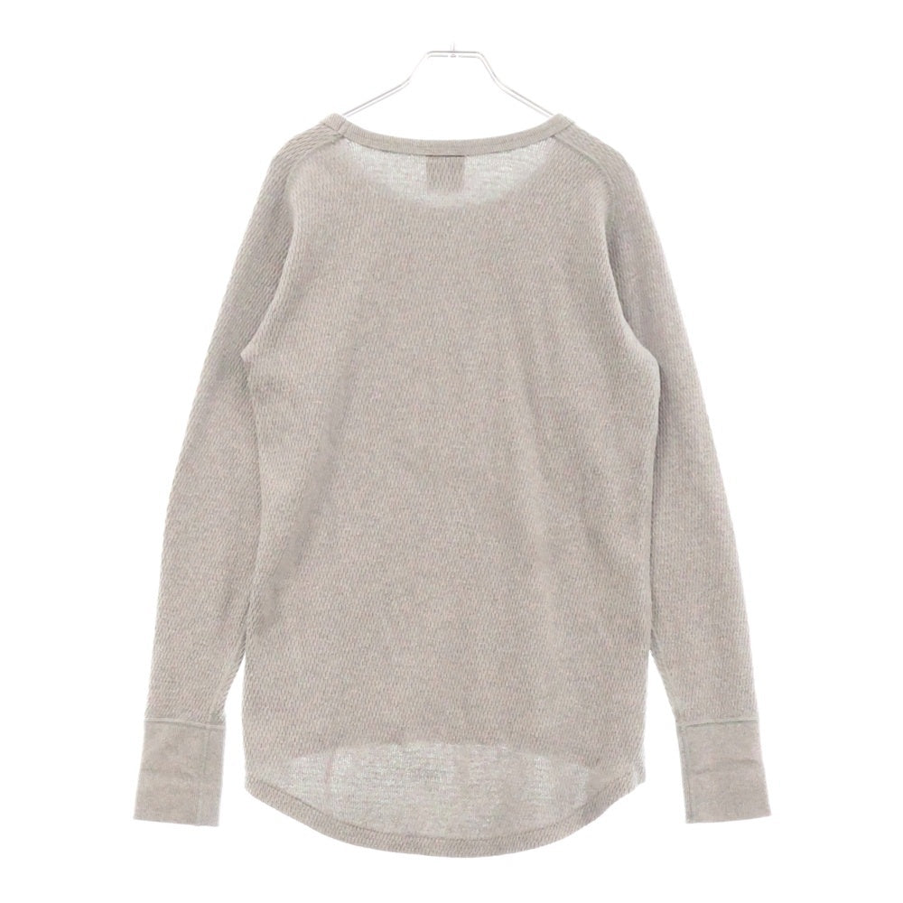 SUBCULTURE(サブカルチャー) 21SS THERMAL LONGSLEEVE T-SHIRT ワッフル 長袖Tシャツ カットソー グレー SCLT-CL01