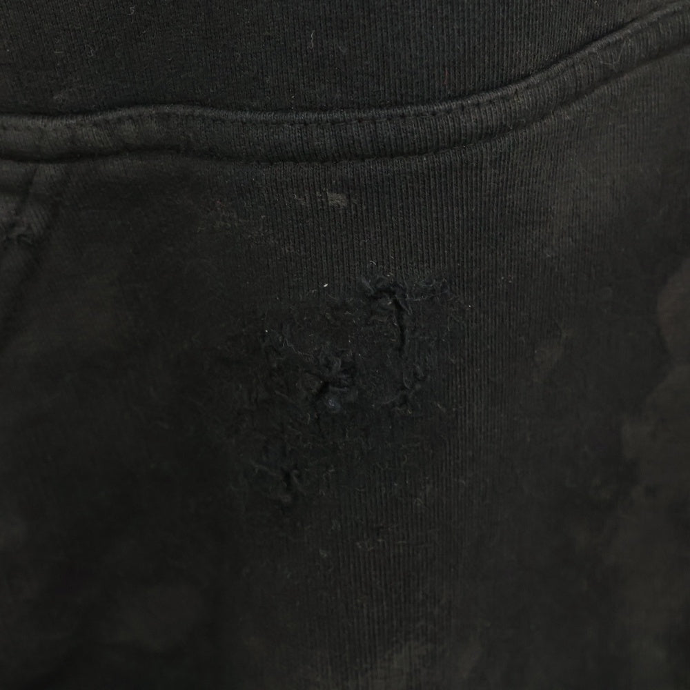 BALENCIAGA(バレンシアガ) 23SS SKATER HOODIE スケーター クラッシュダスト加工ワッペンプルオーバーパーカーフーディー ブラック 739024 TOVN3