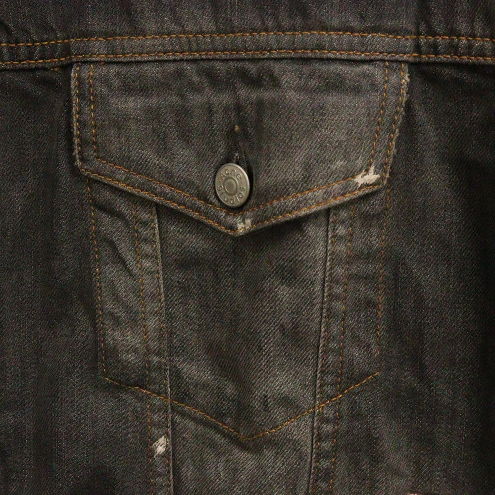 Acne Studios(アクネ ストゥディオズ) ヴィンテージ加工 トラッカーデニムジャケット グレー FN-UX-OUTW000073