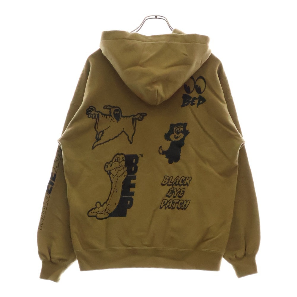 THE BLACK EYE PATCH(ブラックアイパッチ) ×GASIUS プルオーバー スウェットパーカー ブラウン