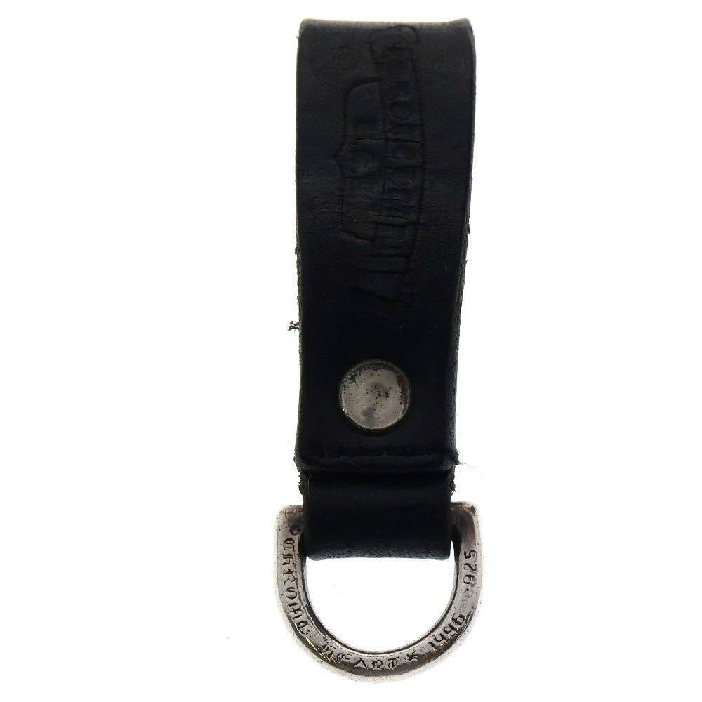 CHROME HEARTS(クロムハーツ) BELT LOOP D RING Dリング クロスボールベルトループ ブラック/シルバー BCA415