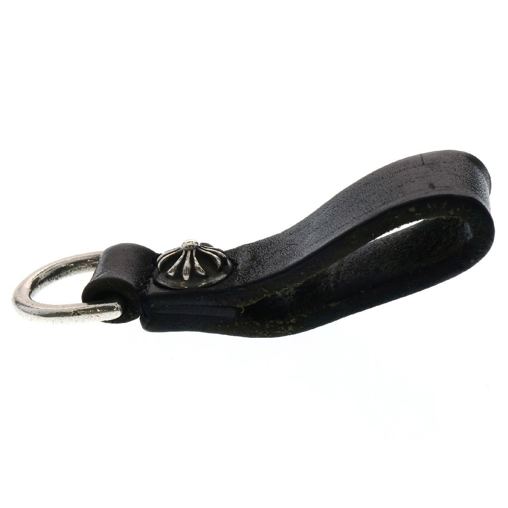 CHROME HEARTS(クロムハーツ) BELT LOOP D RING Dリング クロスボールベルトループ ブラック/シルバー BCA415