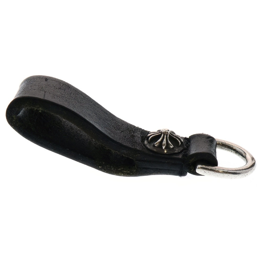 CHROME HEARTS(クロムハーツ) BELT LOOP D RING Dリング クロスボールベルトループ ブラック/シルバー BCA415
