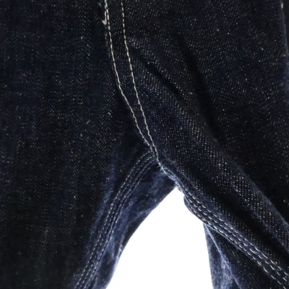 DENHAM(デンハム) ロゴパッチ付き ストレートデニムパンツ ジーンズ インディゴ 01-25-03-10-001