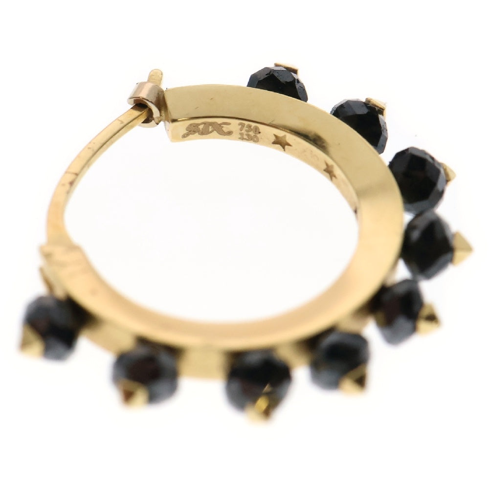 SJX(エスジェイエックス) 18K ブラックダイヤモンド ピアス ブラック/ゴールド
