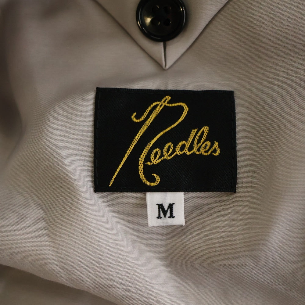 Needles(ニードルス) Miles Jacket 2B シルク混 シングルテーラードジャケット ブラック QV108