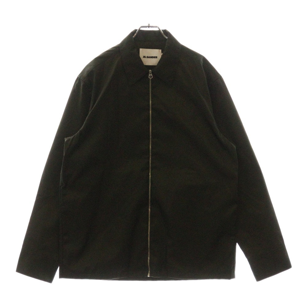 JIL SANDER(ジルサンダー) ナイロンツイル ジップ シャツジャッケット カーキ J22DLO301 J70147