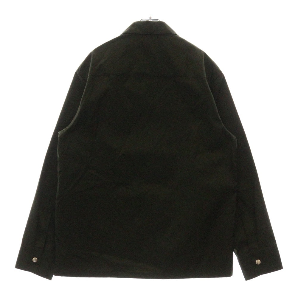 JIL SANDER(ジルサンダー) ナイロンツイル ジップ シャツジャッケット カーキ J22DLO301 J70147