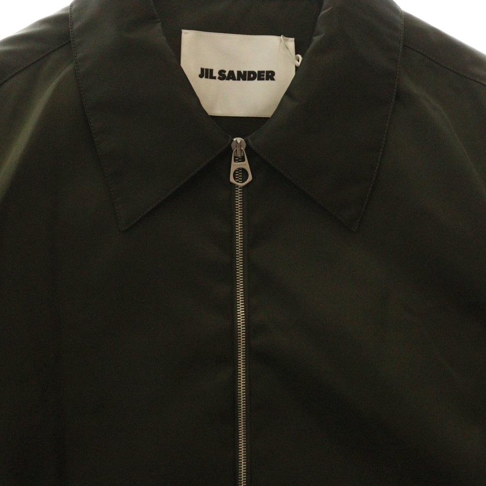JIL SANDER(ジルサンダー) ナイロンツイル ジップ シャツジャッケット カーキ J22DLO301 J70147
