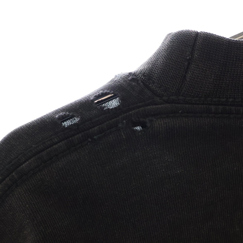 BALENCIAGA(バレンシアガ) 21AW B AUTHENTIC PATCHED パッチ 長袖Tシャツ カットソー ブラック/ブルー 698227 TMM08