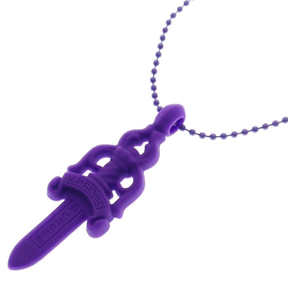 CHROME HEARTS(クロムハーツ) RUBBER LARGE DAGGER ラバーラージダガーラバーネックレス パープル