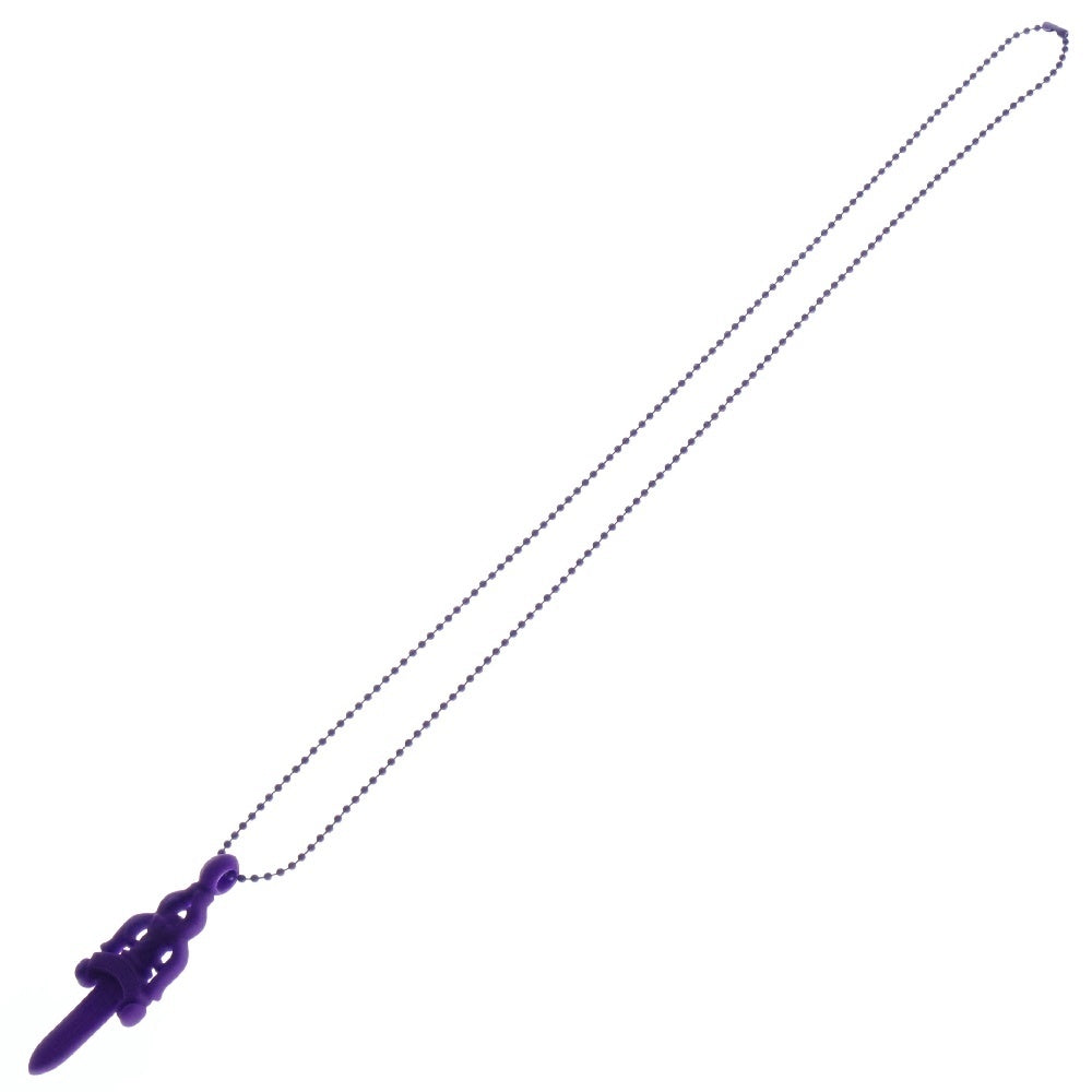 CHROME HEARTS(クロムハーツ) RUBBER LARGE DAGGER ラバーラージダガーラバーネックレス パープル