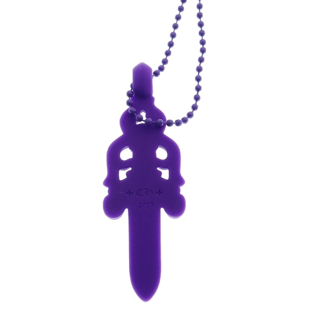 CHROME HEARTS(クロムハーツ) RUBBER LARGE DAGGER ラバーラージダガーラバーネックレス パープル