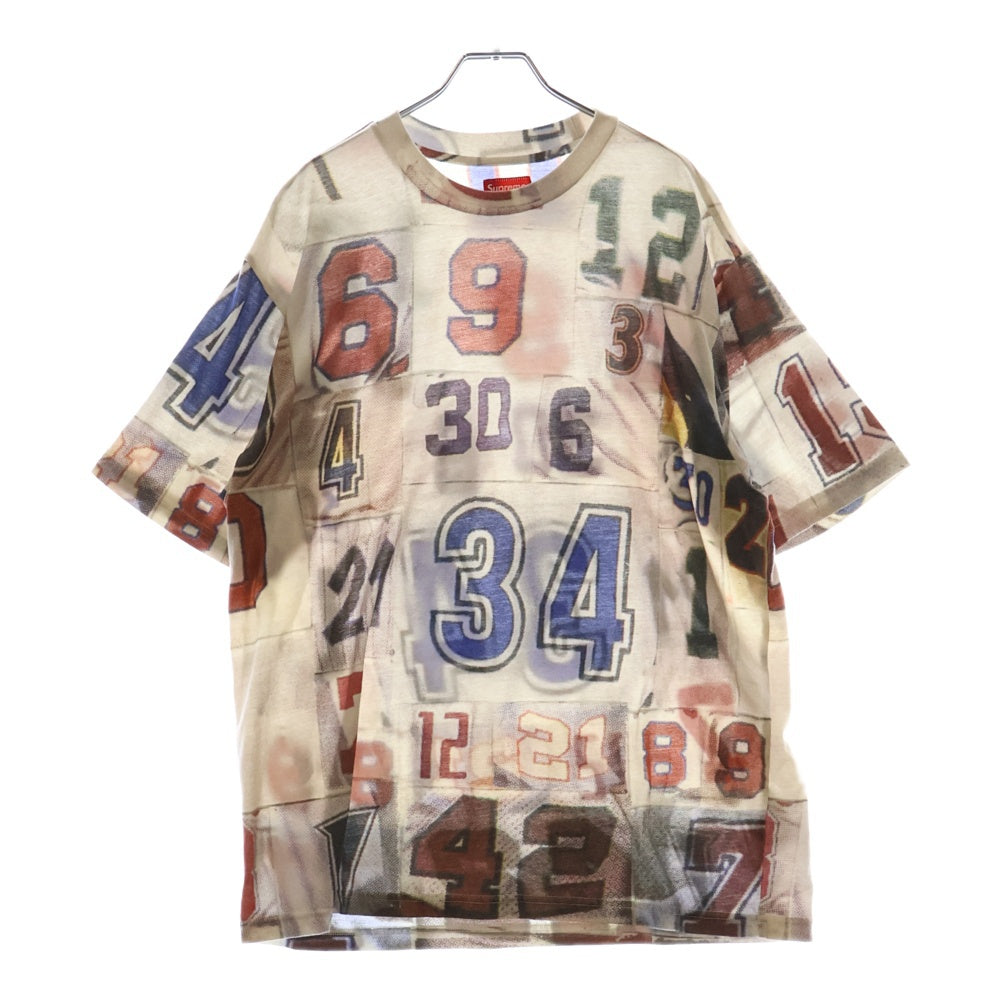 SUPREME(シュプリーム) 23AW Jersey Collage S/S Top カレッジデザイン 総柄 半袖 Tシャツ マルチ