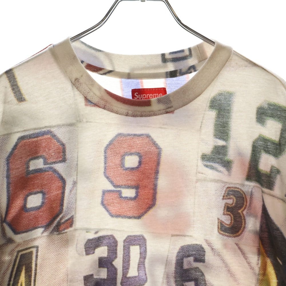 SUPREME(シュプリーム) 23AW Jersey Collage S/S Top カレッジデザイン 総柄 半袖 Tシャツ マルチ