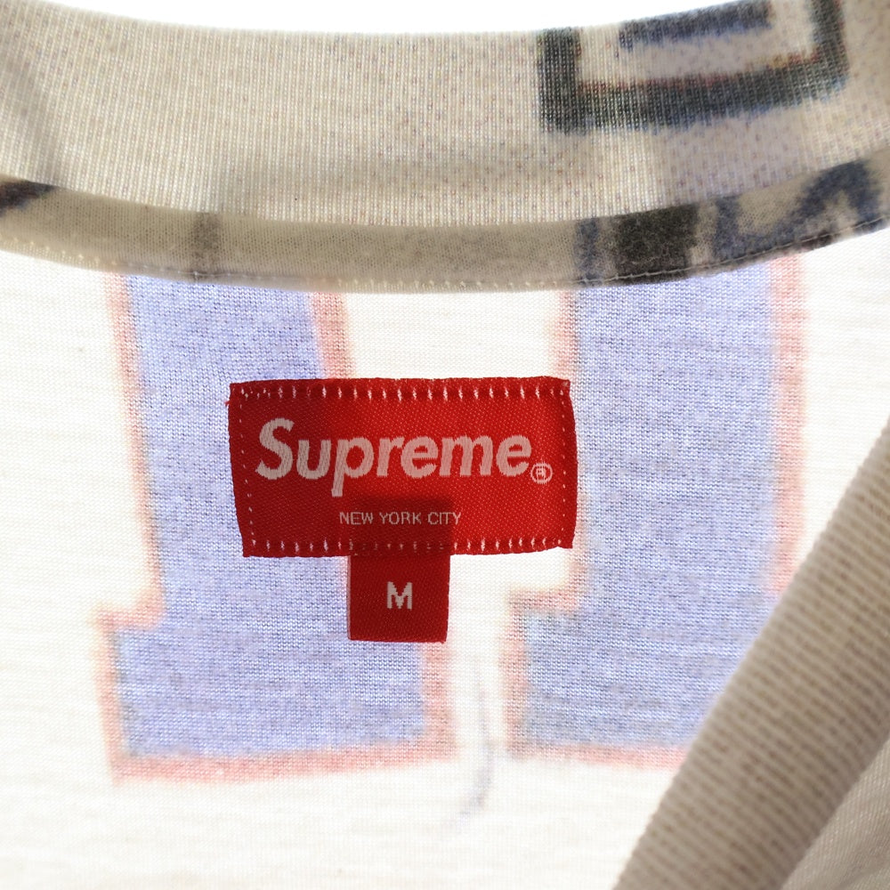 SUPREME(シュプリーム) 23AW Jersey Collage S/S Top カレッジデザイン 総柄 半袖 Tシャツ マルチ