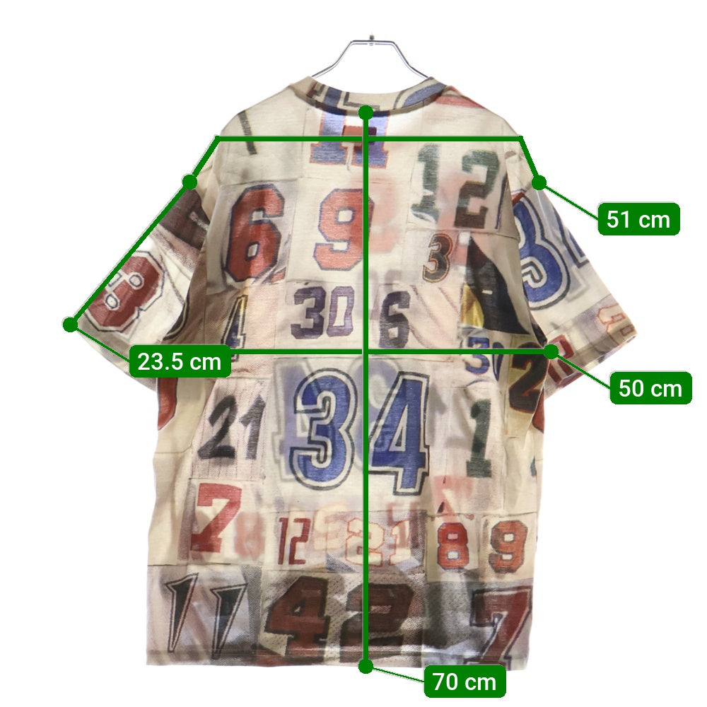 SUPREME(シュプリーム) 23AW Jersey Collage S/S Top カレッジデザイン 総柄 半袖 Tシャツ マルチ