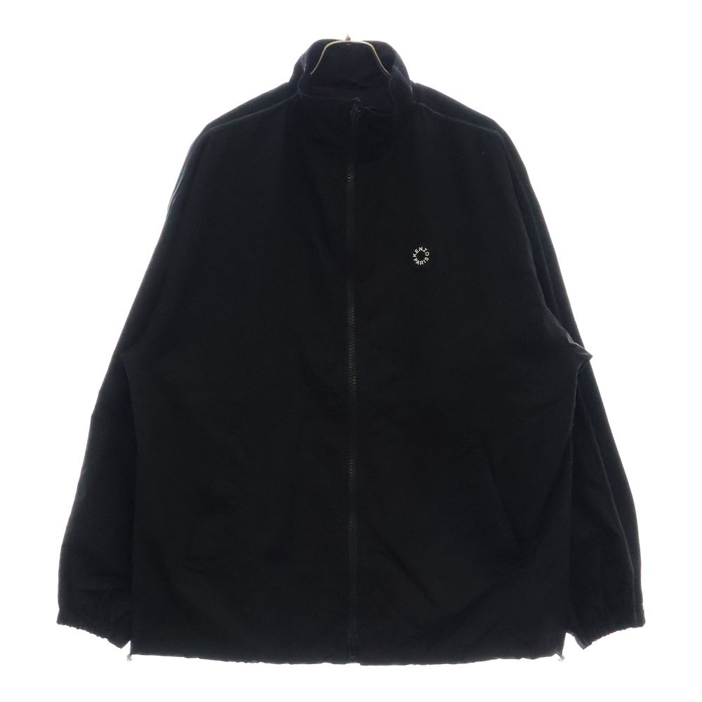 KENZO(ケンゾー) ラバーロゴパッチ トラックジャケット ジップアップナイロンジャケット ブラック FF55BL 1769CE